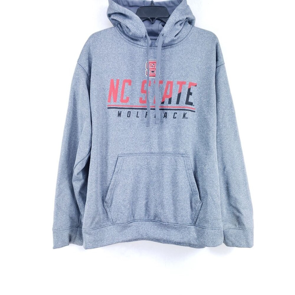 NC State Wolfpack Hooded Sweatshirt Men's Size Large Gray